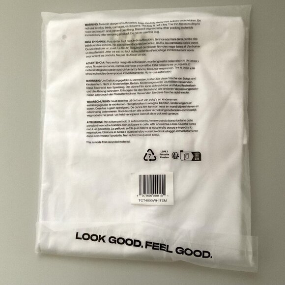 TRUE CLASSIC WHITE SHORT SLEEVE CREW NECK TEE SHIRT - Picture 4 of 5